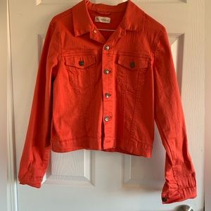 Women’s M Jean jacket Orange denim